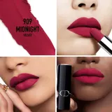 DIOR Rouge Dior - Помада для губ с долгим сроком носки, флакон с возможностью пополнения. оттенок 909 Midnight Velvet, 3 g — фото 2