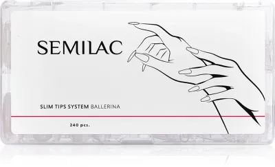 Semilac Slim Tips System - искусственные ногти тип Ballerina, 240 шт
