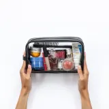 Notino Travel Collection Large Clear Organizer - Прозрачная косметичка L Black 26x14x8,5 cm, 1 szt. — фото 2