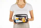 Notino Travel Collection Large Clear Organizer - Прозрачная косметичка L Black 26x14x8,5 cm, 1 szt. — фото 6