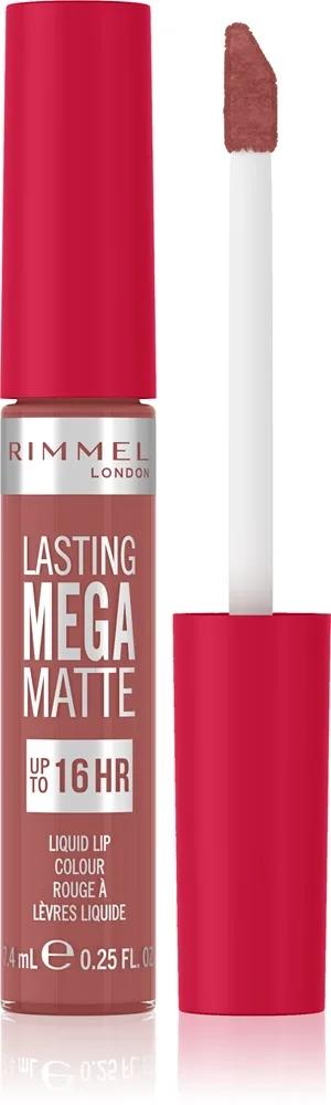 Rimmel Lasting Mega Matte - Легкая матовая помада в жидкой форме на 16 часов, 7 мл, оттенок Pink Blink