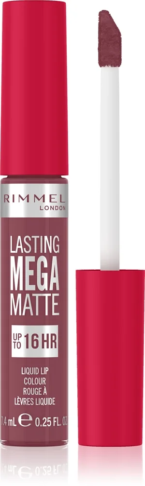 Rimmel Lasting Mega Matte - Легкая матовая помада в жидкой форме на 16 часов оттенок Ravishing Rose, 7 ml