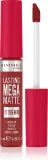 Rimmel Lasting Mega Matte - Легкая матовая помада в жидкой форме на 16 часов оттенок Fire Starter, 7 ml — фото 1