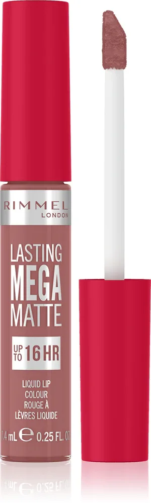 Rimmel Lasting Mega Matte - Легкая матовая помада в жидкой форме на 16 часов, 7 мл, оттенок Blush