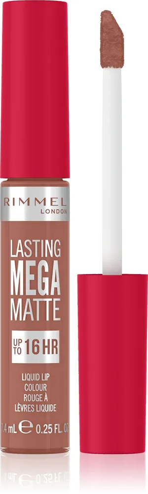 Rimmel Lasting Mega Matte - Легкая матовая помада в жидкой форме на 16 часов, 7 мл, оттенок Be My Baby
