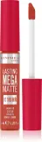 Rimmel Lasting Mega Matte - Легкая матовая помада в жидкой форме на 16 часов, 7 мл, оттенок Scarlet Flames — фото 1