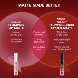 Buxom FULL ON PLUMPING LIQUID LIPSTICK MATTE - Помада для губ с матовым покрытием, 3 мл, оттенок Barely There — фото 5