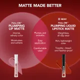 Buxom FULL ON PLUMPING LIQUID LIPSTICK MATTE - Помада для губ с матовым покрытием оттенок Dolly Diva, 3 ml — фото 5