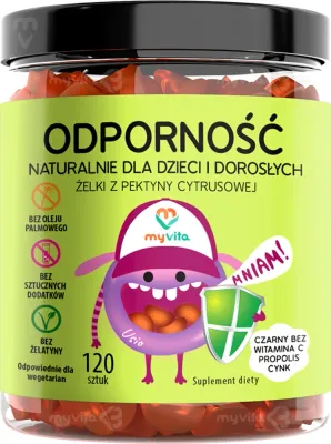 MyVita Naturalne Żelki Odporność - Мягкие жевательные капсулы для поддержки иммунитета, 120 kapsułek