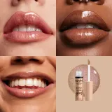 NYX Professional Makeup Butter Gloss Bling - Блеск для губ с блестящими частицами, 8 мл, оттенок 01 Bring The Bling — фото 3