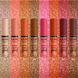 NYX Professional Makeup Butter Gloss Bling - Блеск для губ с блестящими частицами, 8 мл, оттенок 01 Bring The Bling — фото 5