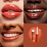 NYX Professional Makeup Butter Gloss Bling - Блеск для губ с блестящими частицами оттенок 06 Shimmer Down, 8 ml — фото 5