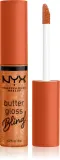 NYX Professional Makeup Butter Gloss Bling - Блеск для губ с блестящими частицами оттенок 03 Pricey, 8 ml — фото 1