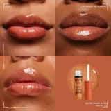 NYX Professional Makeup Butter Gloss Bling - Блеск для губ с блестящими частицами оттенок 03 Pricey, 8 ml — фото 5