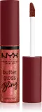NYX Professional Makeup Butter Gloss Bling - Блеск для губ с блестящими частицами оттенок 07 Big Spender, 8 ml — фото 1