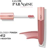 L’Oreal Paris Glow Paradise Balm in Gloss - Блеск для губ с гиалуроновой кислотой оттенок 412 I Heighten, 7 ml — фото 4