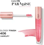 L’Oreal Paris Glow Paradise Balm in Gloss - Блеск для губ с гиалуроновой кислотой оттенок 406 I Amplify, 7 ml — фото 3
