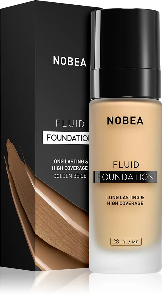 NOBEA Day-to-Day Fluid Foundation - Тональная основа: Трвалый подклад, 28 мл, оттенок 03 Golden beige
