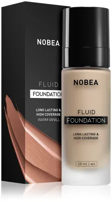 NOBEA Day-to-Day Fluid Foundation - Тональная основа: Трвалый подклад оттенок 04 Warm vanilla, 28 мл