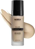 NOBEA Day-to-Day Fluid Foundation - Тональная основа: Трвалый подклад оттенок 04 Warm vanilla, 28 ml — фото 4