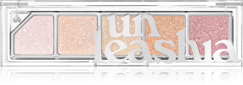 Unleashia Mood Shower Face Palette - Палетка теней для век: палетка с тенями для век и хайлайтерами с жемчужным сиянием, 1 шт, оттенок NO.100 Ballerina