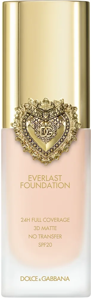 Dolce&Gabbana Flawless Everlast Foundation - Интенсивно маскирующий флюид с длительным действием SPF 20. оттенок 02C LIGHT, 27 ml