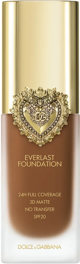 Dolce&Gabbana Flawless Everlast Foundation - Интенсивно маскирующий флюид с длительным действием SPF 20. оттенок 34W DEEP, 27 ml