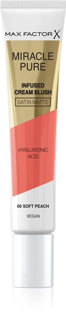 Max Factor Miracle Pure - Румяна для щек в креме, 15 мл, оттенок 06 Soft Peach