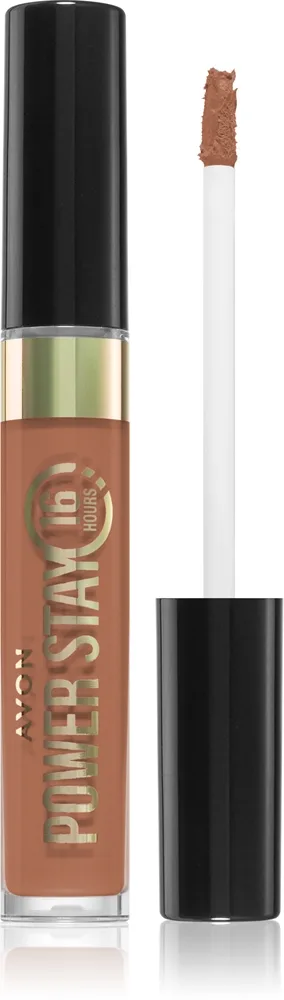 Avon Power Stay 16h - Долговременная матовая помадка в жидкой форме 16 часов. оттенок Nonstop Nude, 6 ml
