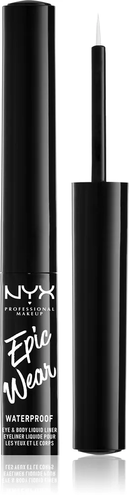 NYX Professional Makeup Epic Wear Liquid Liner - Жидкая матовая подводка для глаз, 3 мл, оттенок 04 White