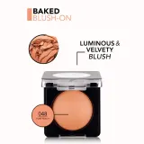 flormar Blush-On Baked - Розовый хайлатер для скул оттенок 048 Pure Peach, 4 g — фото 3