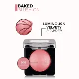 flormar Blush-On Baked - Розовый хайлатер для скул, 4 г, оттенок 040 Shimmer Pink — фото 3