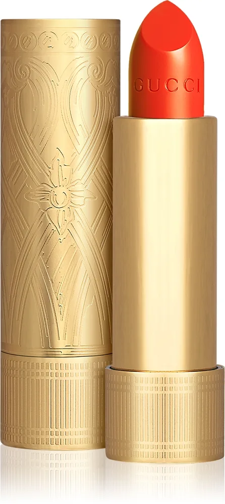 Gucci Gucci Beauty Rouge a Levres Satin Lipstick - Бархатная помада оттенок 302 Agatha Orange, 3 g