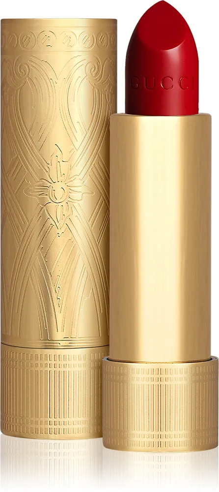 Gucci Gucci Beauty Rouge a Levres Satin Lipstick - Бархатная помада оттенок 502 Eadie Scarlet, 3 g
