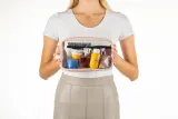 Notino Travel Collection Clear Organizer Set - Набор для путешествий Черный Beige, 4 szt. — фото 4