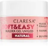 Claresa Soft&Easy Builder Gel - Гель-подложка для ногтей, оттенок Natural 45 г — фото 1