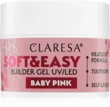 Claresa Soft&Easy Builder Gel - Гель-подложка для ногтей оттенок Baby Pink, 45 g — фото 1