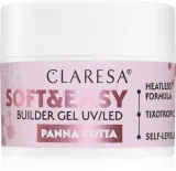 Claresa Soft&Easy Builder Gel - Гель-подложка для ногтей, оттенок Panna Cotta — фото 1