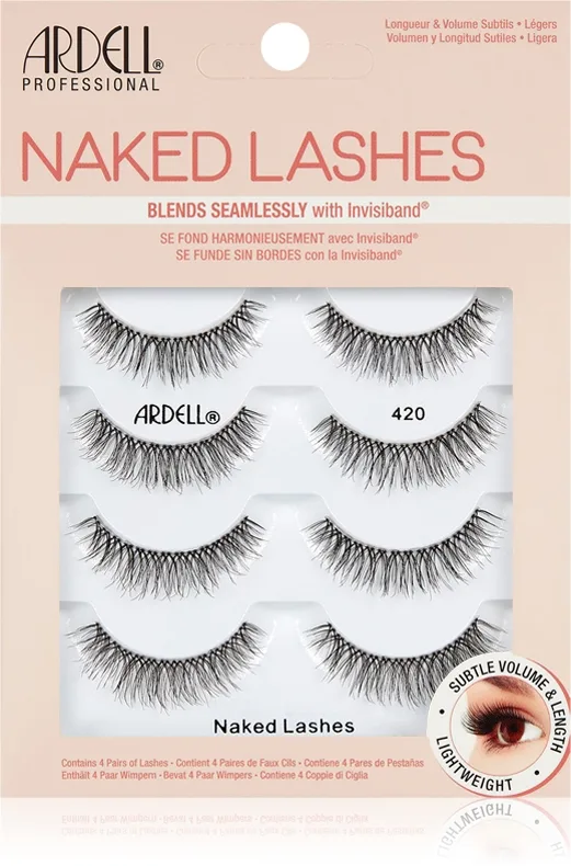 Ardell Naked Lashes Multipack - Накладные ресницы большая упаковка тип 421, 0