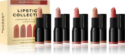 Revolution PRO Lipstick Collection - Бархатная помада в подарочном наборе оттенок Blushed Nudes, 5 г