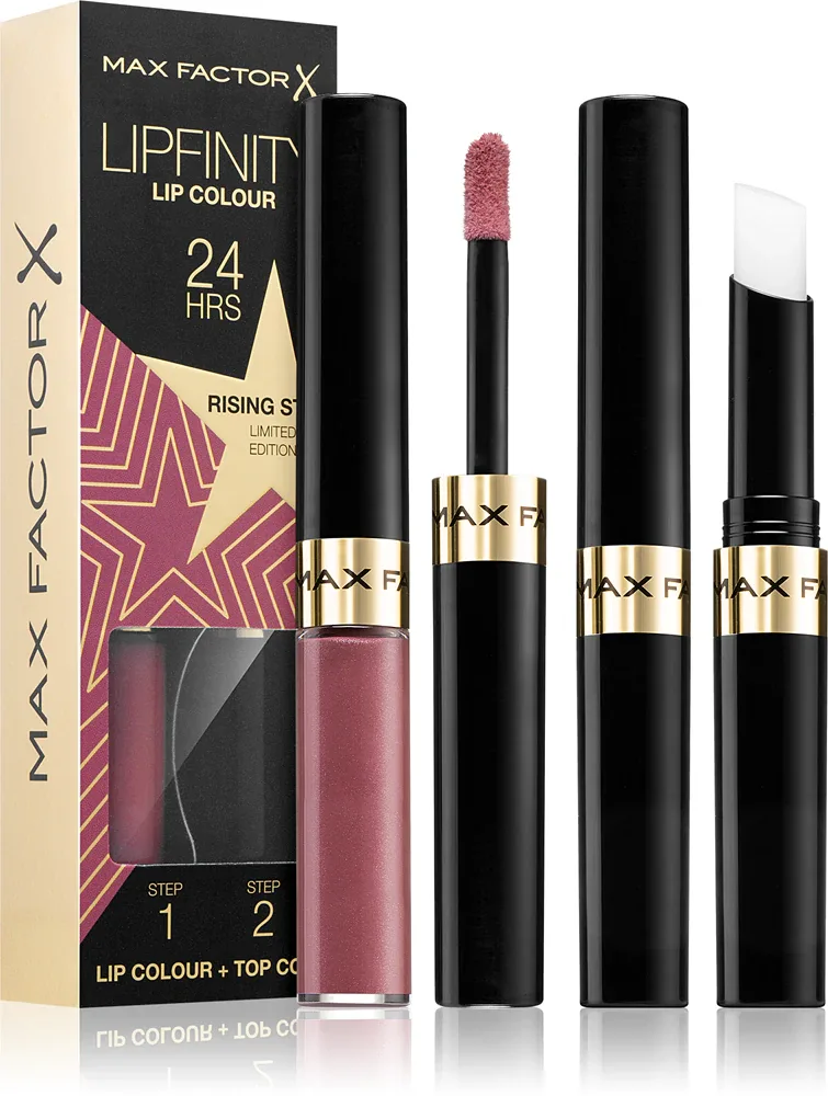 Max Factor Lipfinity Rising Stars - Долговременная помада для губ с бальзамом оттенок 084 Rising Star, 1 szt.