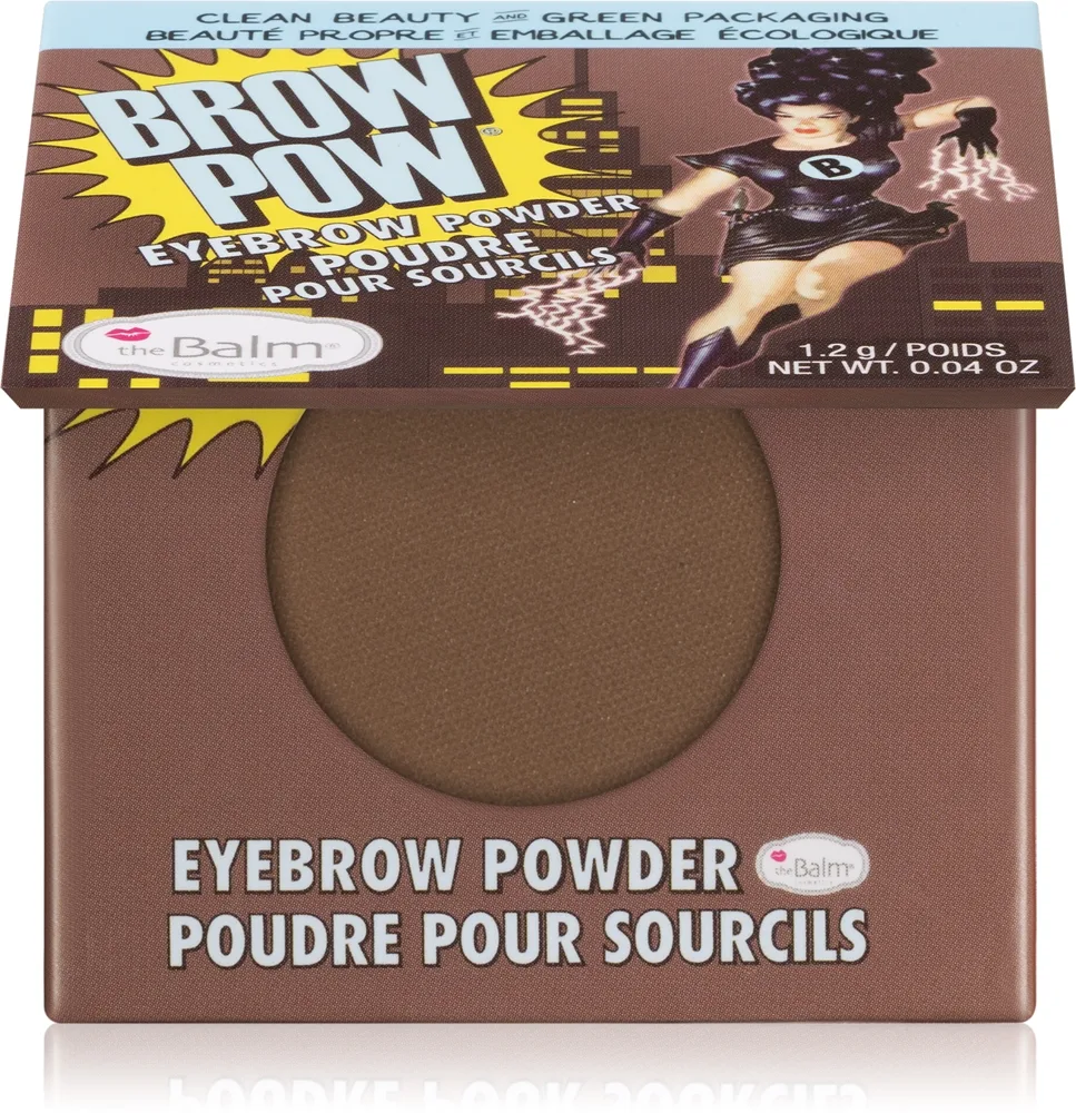 theBalm Browpow - Пудра для бровей в практичном магнитном футляре оттенок Light Brown, 1 g