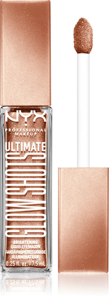 NYX Professional Makeup Ultimate Glow Shots - Блестящие тени для век в жидкой форме, 7 мл, оттенок 06 Golden Goji