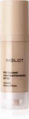 Inglot Skin Focused Care Face Foundation SPF 50 - Тональная основа с защитой SPF 50, 30 мл