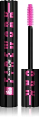 MAYBELLINE NEW YORK Lash Sensational Firework - Тушь для ресниц, увеличивающая объем, удлиняющая и подкручивающая, супер черная оттенок Electro Black, 10 мл