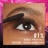 MAYBELLINE NEW YORK Lash Sensational Firework - Тушь для ресниц, увеличивающая объем, удлиняющая и подкручивающая, супер черная оттенок Electro Black, 10 ml — фото 3
