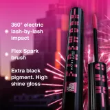 MAYBELLINE NEW YORK Lash Sensational Firework - Тушь для ресниц, увеличивающая объем, удлиняющая и подкручивающая, супер черная оттенок Electro Black, 10 ml — фото 7