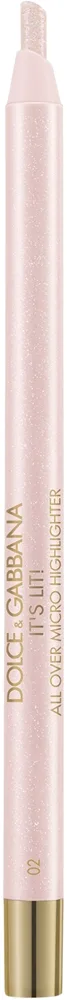 Dolce&Gabbana Bold It's Lit! - Розовый кремовый хайлайтер в стике-карандаше оттенок 02 Galactic Glimmer - Pink-Lilac Pearlescent Multichrome, 0 g