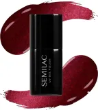 Semilac UV Hybrid Silk Effect - Гибридный лак для ногтей с использованием УФ / СВ-лампы оттенок 467 Red Candle Flash, 7 ml — фото 2