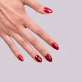 Semilac UV Hybrid Silk Effect - Гибридный лак для ногтей с использованием УФ / СВ-лампы оттенок 467 Red Candle Flash, 7 ml — фото 3